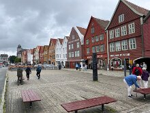 020 The old downtown of Bergen. Bergen is a former Hanseatic League city..