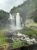 060 Skjervsfossen Waterfall. Norway is a land of many waterfalls.