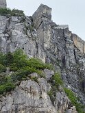 065 Pulpit Rock on a boat trip from Stevanger Norway on the Lysefjord. Used by base jumpers and Tom Cruise in Mission Impossible - Fallout.