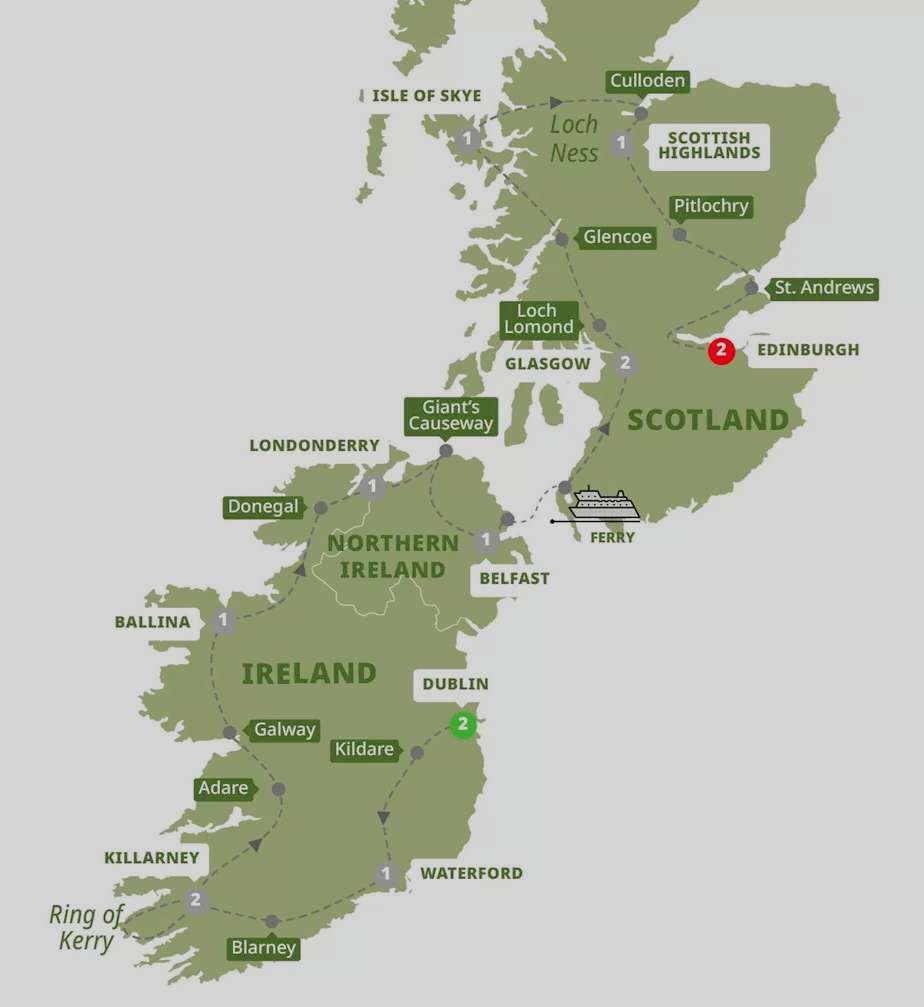 Ireland - Northern Scotland